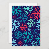 Carte de vacances de neige de minuit (Devant / Derrière)