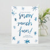 Carte de vacances de neige très amusante (Debout devant)