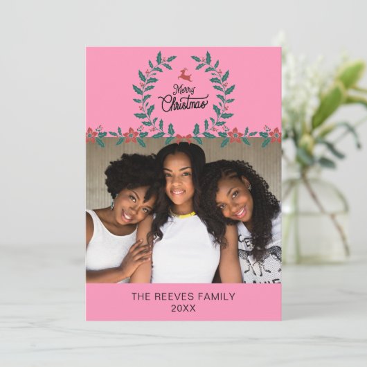 Carte de vacances de Noël (Debout devant)