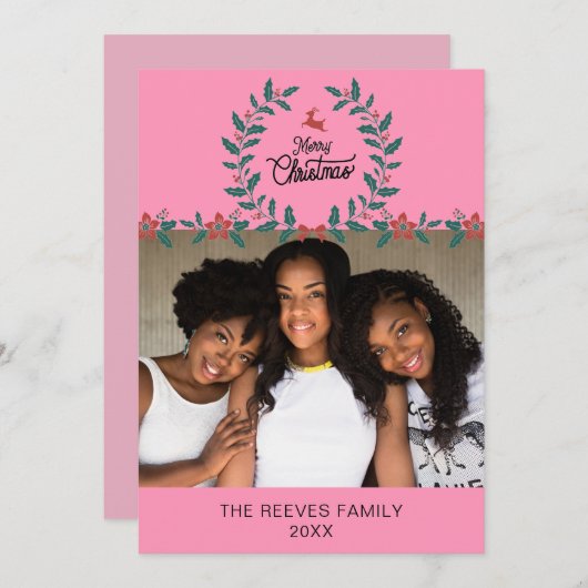 Carte de vacances de Noël (Devant / Derrière)