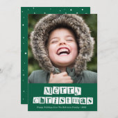 carte de vacances de noël (Devant / Derrière)