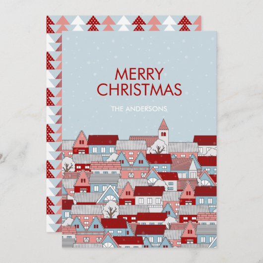 Carte de vacances de Noël (Devant / Derrière)