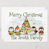 Carte de vacances de Noël (Devant / Derrière)