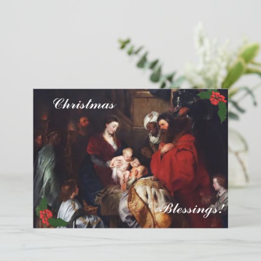 Carte de vacances de Noël (Debout devant)