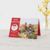 Carte de vacances de Noël (Fleur jaune)