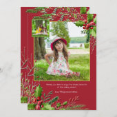 Carte de vacances de Noël (Devant / Derrière)