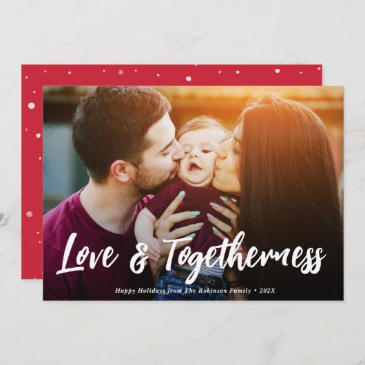 carte de vacances de noël (Devant / Derrière)