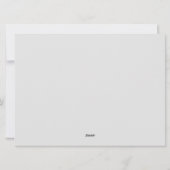 Carte de vacances de Noël (Dos)