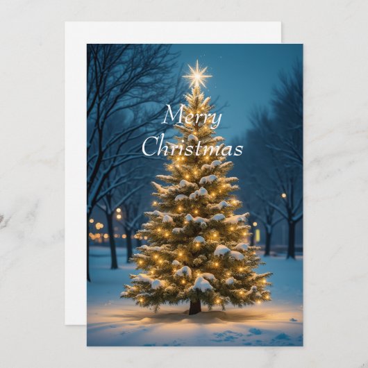 Carte de vacances de Noël (Devant / Derrière)