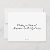 Carte de vacances de Noël (Dos)