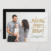 CARTE DE VACANCES DE Noël (Devant / Derrière)