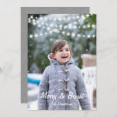 Carte de vacances de Noël (Devant / Derrière)