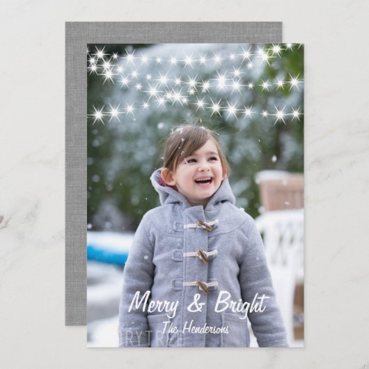 Carte de vacances de Noël (Devant / Derrière)