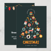 Carte de vacances de Noël (Devant / Derrière)