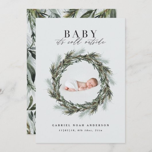 Carte de vacances de Noël (Devant / Derrière)