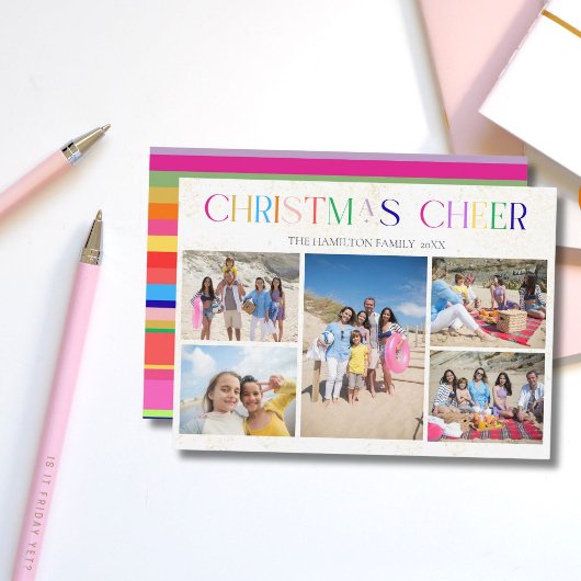 Carte de vacances de Noël 5 Photos