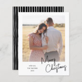 Carte de vacances de Noël à budget simple (Devant / Derrière)