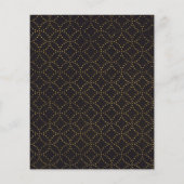 Carte de vacances de Noël à la volée d'or Budget (Dos)