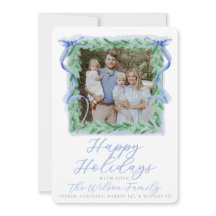 Carte de vacances de Noël à l'aquarelle