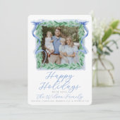 Carte de vacances de Noël à l'aquarelle (Debout devant)