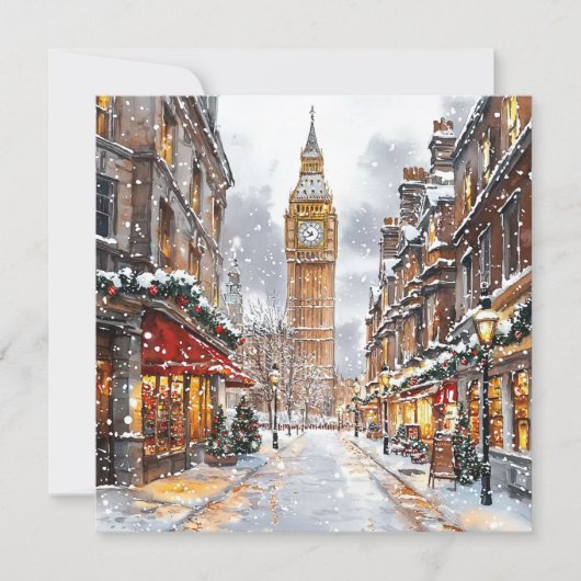 Carte de vacances de Noël à Londres (Devant)