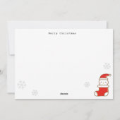 Carte de vacances de Noël à plat (Dos)