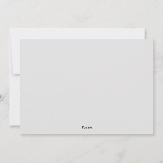 Carte de vacances de Noël à plat de cerf (Dos)