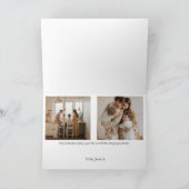 Carte de vacances de Noël à vélo (Intérieur)