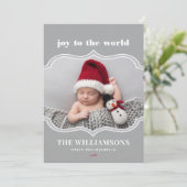 Carte de vacances de Noël adaptée (Debout devant)