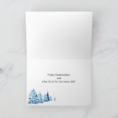 Carte de vacances de Noël allemand Baubles Tree (Intérieur)