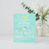 Carte de vacances de Noël - arbre de Noël (Debout devant)