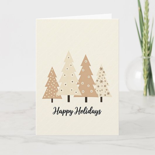 Carte de vacances de Noël arbre de Noël (Devant)