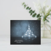 Carte de vacances de Noël Arbre de Noël Budget Sta (Debout devant)