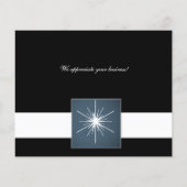 Carte de vacances de Noël Arbre de Noël Budget Sta (Dos)