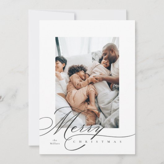 Carte de vacances de Noël avec lettrage manuel (Devant)