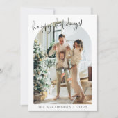 Carte de vacances de Noël avec photo d'architectur (Devant)