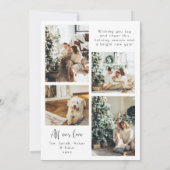 Carte de vacances de Noël avec photo d'architectur (Dos)