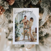 Carte de vacances de Noël avec photo d'architectur