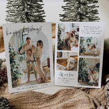 Carte de vacances de Noël avec photo d'architectur