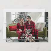 Carte de vacances de Noël avec photo de l'animal d (Devant)