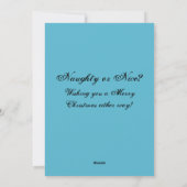 Carte de vacances de Noël avec Santa et Krampus mé (Dos)