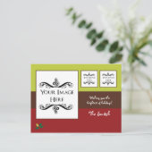 Carte de vacances de Noël avec votre photo (Debout devant)