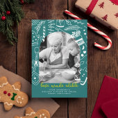 Carte de vacances de Noël Baking Green Recette