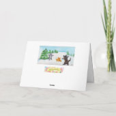 Carte de vacances de Noël Batailles de boules de n (Dos)