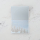 Carte de vacances de Noël bleu (Intérieur)