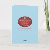 Carte de vacances de Noël bonhomme de neige (Dos)