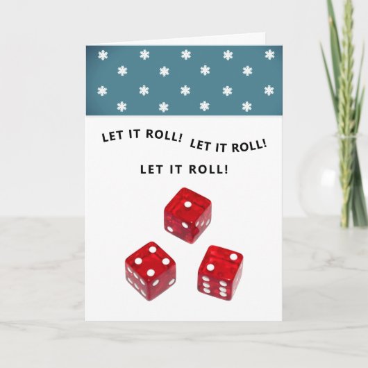 Carte de vacances de Noël Bunco (Devant)