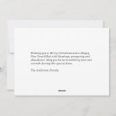 Carte de vacances de Noël Cabine vintage (Dos)