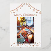 Carte de vacances de Noël, carte de vacances de Fo (Recto)