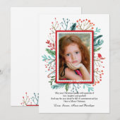 Carte de vacances de Noël Cheer Photo (Devant / Derrière)